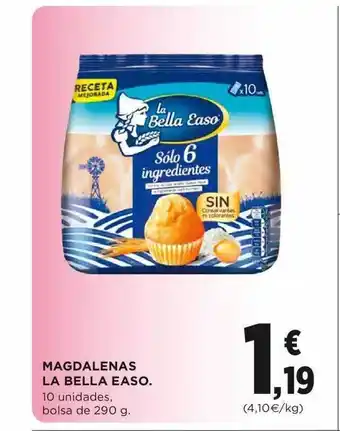 Fotoprix Magdalenas La Bella Easo 10 unidades, bolsa de 290g oferta