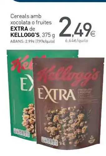 Condis Extra De Kellogg's, Cereals Amb Xocolata O Fruites 375g oferta