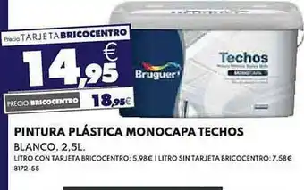 BricoCentro Pintura Plástica Monocapa Techos oferta