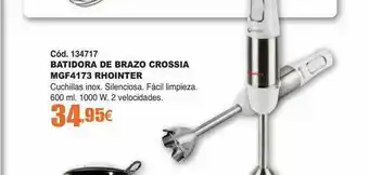 Ferrcash Batidora De Brazo Crossia Mgf4173 Rhointer oferta