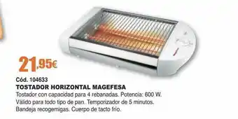 Ferrcash Tostador Horizontal Magefesa oferta