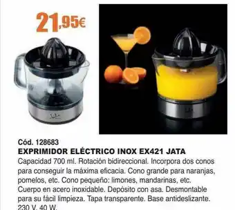 Ferrcash Exprimidor Eléctrico Inox Ex421 Jata oferta