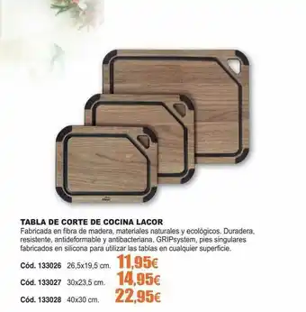 Tabla De Corte De Cocina Lacor