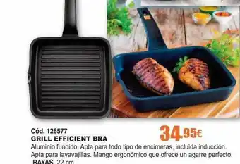 Ferrcash Grill Efficient Bra Rayas 22 Cm oferta