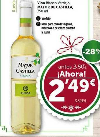 Masymas Vino Blanco Verdejo Mayor De Castilla oferta