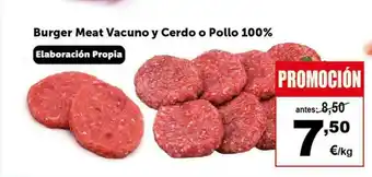 Masymas Burger Meat Vacuno Y Cerdo O Pollo 100% oferta