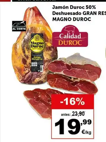 Masymas Jamón Duroc 50% Deshuesado Gran Reserva Magno Duroc oferta