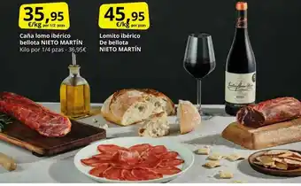 Supermercados MAS Caña Lomo Ibérico Bellota Nieto Martín Lomito Ibérico De Bellota Nieto Martín oferta