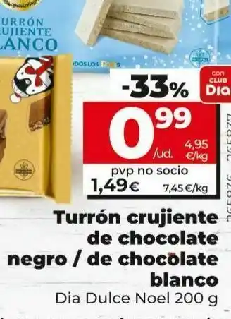 Dia Turrón crujientes de chocolate dia oferta