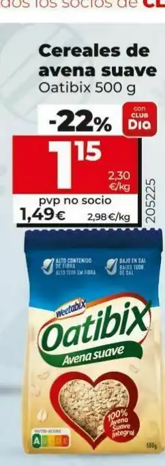 Dia Cereales de avema oatibix oferta