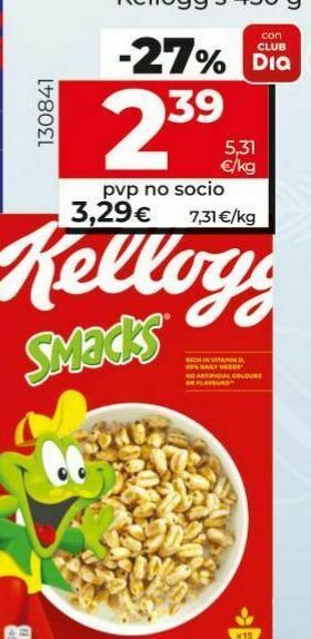 Dia Cereales kellogg's oferta