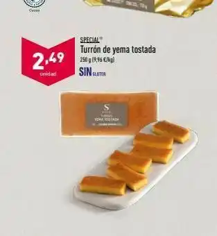 ALDI Turrón de yema special oferta