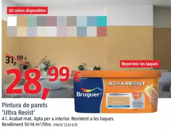 Bauhaus BRUGUER Pintura de parets 'Ultra Resist' oferta