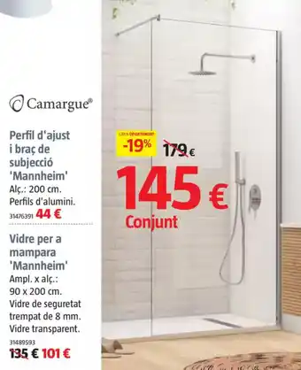 Bauhaus CAMARGUE Perfil d'ajust i braç de subjecció 'Mannheim' oferta
