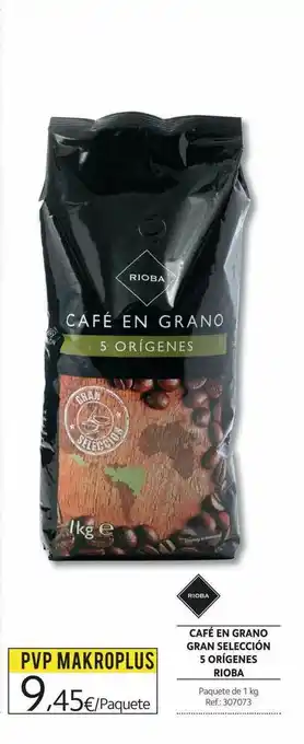 Makro Café En Grano Gran Selección 5 Orígens Rioba oferta