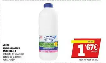 Makro Leche Semidesnatada Asturiana oferta