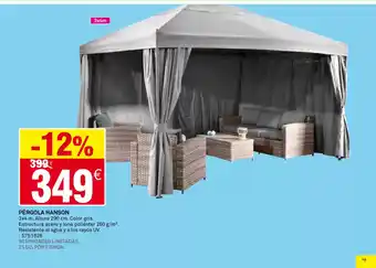 Bricoking Pérgola hanson oferta