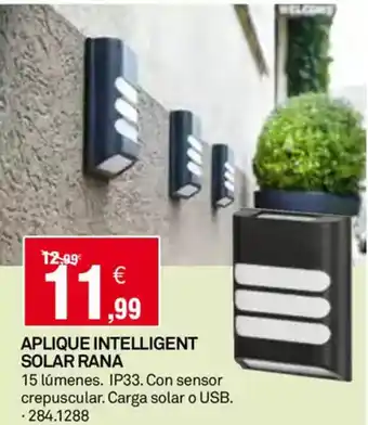 Bricoking Aplique intelligent solar rana oferta