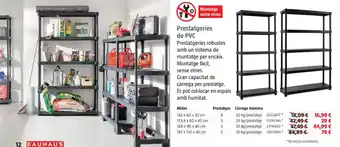 Bauhaus Prestatgeries de PVC oferta
