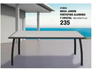 Optimus Mesa jardín portofino aluminio oferta