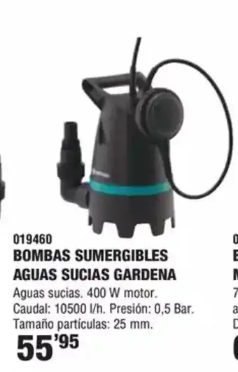 Optimus Bombas sumergibles aguas sucias gardena oferta