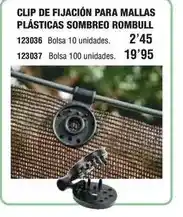 Optimus Clip de fijación para mallas plásticas sombreo rombull oferta