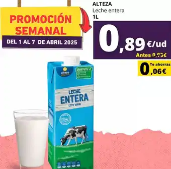 Supermercados Tu Alteza Alteza - leche entera oferta