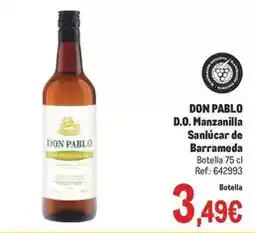 Makro Don pablo - d.o. manzanilla sanúcar de barrameda oferta