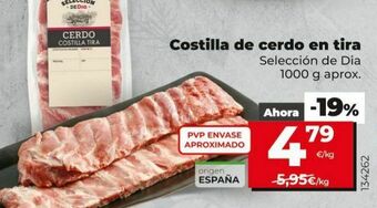 Dia Costillas de cerdo oferta