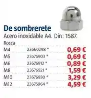 Bauhaus Tuerca de sombrerete m4 oferta