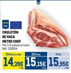 Makro Chef - chuletón de vaca oferta