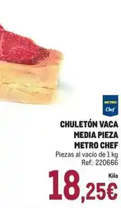 Makro Chef - chuletón vaca media pieza oferta