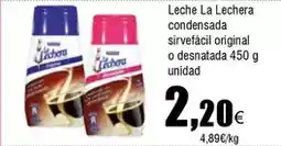 FROIZ La lechera - leche condensada sirvefácil original o desnatada oferta
