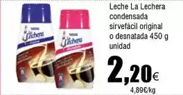 FROIZ La lechera - leche condensada sirvefácil original o desnatada oferta