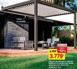 Leroy Merlin Blanco - pergola bioclimatida adosada gentle oferta