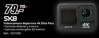 MediaMarkt Sk8 - skb videocamara deportiva 4k elite plus oferta