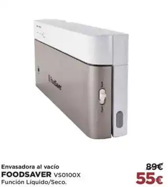 El Corte Inglés Foodsaver VS0100X Envasadora Al Vacío oferta