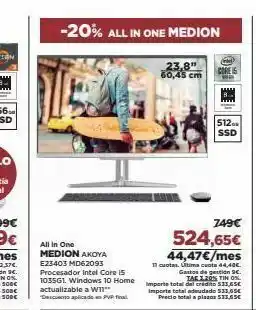 El Corte Inglés All in one oferta