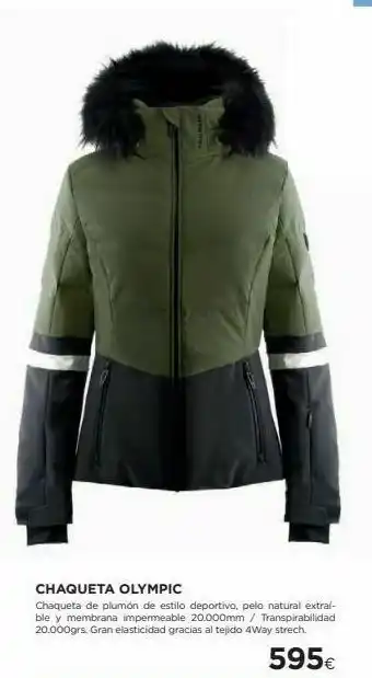 El Corte Inglés Chaqueta olympic chaqueta de plumón de estilo deportivo, pelo natural extral-ble y membrana impermeable 20.000mm / transpirab oferta