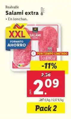 Lidl Salami extra oferta