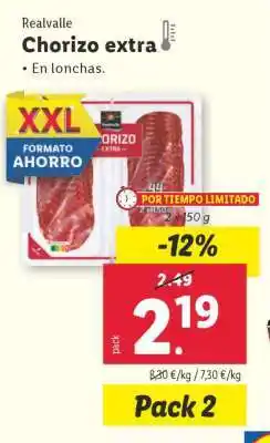 Lidl Chorizo extra oferta