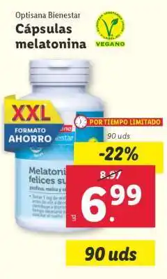 Lidl Cápsulas melatonina oferta