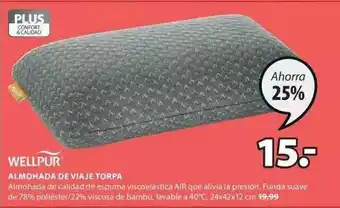 JYSK Wellpur Almohada De Viaje Torpa oferta