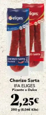 Gadis Ifa eliges - chorizo sarta oferta