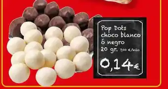 Proxi Pop Dots Choco Blanco ó Negro oferta