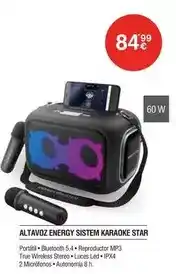 Milar Energy - altavoz sistem karaoke star oferta