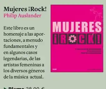 Casa del Libro Mujeres rock!/ philip auslander oferta