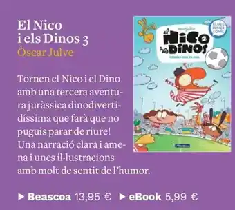 Casa del Libro Nico - el i els dinos 3 oferta