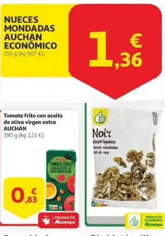 Alcampo Nueces mondadas auchan económico oferta