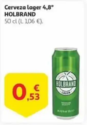 Alcampo HOLBRAND Cerveza lager 4,8° oferta